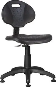 Arbeitsstuhl 1290, schwarz, Kunststoff, Rückenlehne